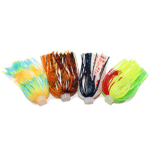 Appâts de pêche Flare Head Silicone Jupe en soie Plomb Bait Whisker Man Anti-Hanging parapluie <span class=keywords><strong>sensation</strong></span> jupes Leurres de pêche - Product Image 2
