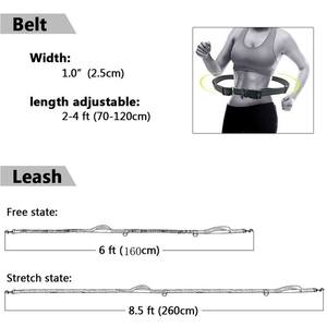 Entraînement 3 en 1 animaux de compagnie chiens en plein air Jogging marche course à l'élastique double <span class=keywords><strong>laisse</strong></span> avec sac de taille - Product Image 3