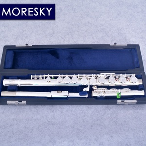 16 Close C Key <b>Flute</b> Cupronickel Silver Plated Left-Hand <b>Flute</b> With E Keys MFL-702(OEM) - Product Image 3