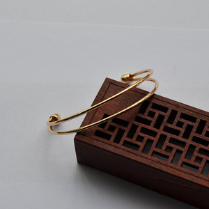 <b>Copper</b> Alloy <b>Bangle</b> 12*68MM Gold And Silver Plated Geometric Fashion Jewelry For Hanfu DIY Accessory - Product Image 3