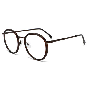 Gafas Clásicas Unisex de Montura Completa Wenzhou, Lentes Ópticas UV400 con Estampado Metálico de Alta Calidad, Patrón Sólido, Estuche Ligero para Gafas - Product Image 5