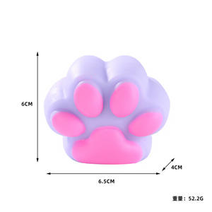 Soft Pinch TPR Cat Paw Squeeze Toy Stress Relief Descompresión Juguetes Cute Cat Paw Squishy Toy para niños - Product Image 5