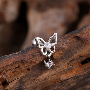 Juego de 10 Aretes para Cartílago, Hélix Medio, Tragus y Concha, 20g, Acero Inoxidable Quirúrgico Hipoalergénico con Circón, Joyería de Piercing para Mujer - Product Image 4