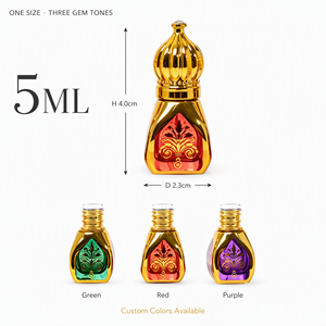 Bouteille de parfum vide en verre carrée de 5 ml pour Oud du Moyen-Orient, personnalisable OEM ODM, en gros, avec applicateur roll-on, applicateur à bâtonnet et vaporisateur. - Product Image 6