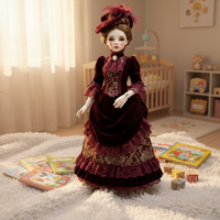 Robe en dentelle victorienne pour poupée BJD 1/4, costume de poupée articulée, jouet de collection à expédier