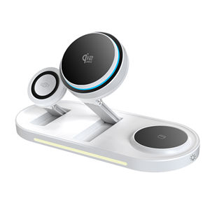 Plaque de refroidissement électronique semi-conductrice 3-en-1 Qi2.2 <span class=keywords><strong>25W</strong></span>, <span class=keywords><strong>chargeur</strong></span> sans fil pliable Peltier pour <span class=keywords><strong>Apple</strong></span>, Samsung, veilleuse - Product Image 3