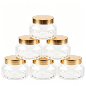 Pot en plastique PET rond transparent de 150g, 200g, 250g pour crème corporelle, étiquette privée - Product Image 4