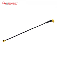 Câble adaptateur d'antenne RF MMCX mâle coudé vers Micro coaxial pigtail 1.13mm 10cm, vente en gros