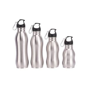 Vente en gros de gourdes isothermes en acier inoxydable à paroi simple de 500 ml et 750 ml, en forme de <span class=keywords><strong>gourde</strong></span>, avec mousqueton - Product Image 5