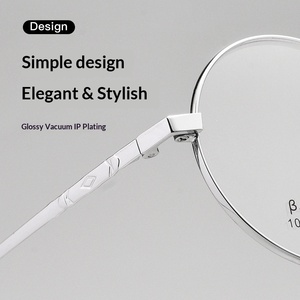 Lunettes vintage artistiques à monture complète, motif géométrique, unisexe, style minimaliste, modèle 1023TH Danyang, best-seller Xiaohongshu 2023 - Product Image 3