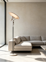 Lampadaire Rétro LED Ambiance Rétro pour Salon, Protection des Yeux, Chambre, Bureau, Chevet, Lampe Verticale Simple