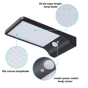 Front Door,Backyard,Steps,Garage,Garden Wireless Security <b>Motion</b> <b>Sensor</b> Outdoor <b>Lights</b> Solar WD-S801 30W Street <b>Light</b> Solar Gutt - Product Image 3