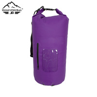 Sac à dos étanche pliable 30L en bâche PVC avec fermeture roll-top pour la natation, la plongée, le kayak, la voile, la pêche et la randonnée (vente en gros)