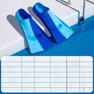 Nuove Pinne Corte Interamente in Silicone per Bambini per il Nuoto Libero e Attrezzatura Subacquea Leggera per Adulti - Product Image 5