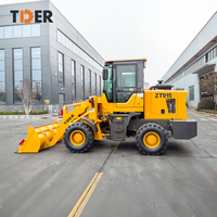 Chargeuse sur pneus compacte TDER de 1,5 tonne (1,5t) avec moteur YUNNEI, fabriquée en Chine