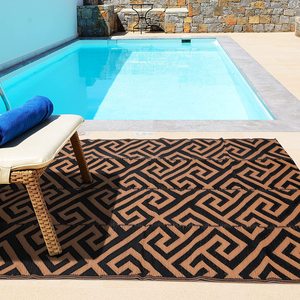 <span class=keywords><strong>Tapis</strong></span> de <span class=keywords><strong>paille</strong></span> en plastique tissé en matériau PP réversible pour camping pique-nique voyage lavable et durable - Product Image 4