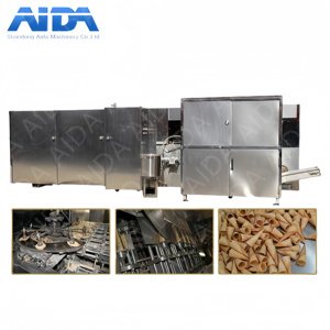 Línea de producción de cono de azúcar en rollo de huevo completamente automática, máquina para hacer conos de gofres, helado de Chocolate, máquina para hacer conos de helado - Product Image 5