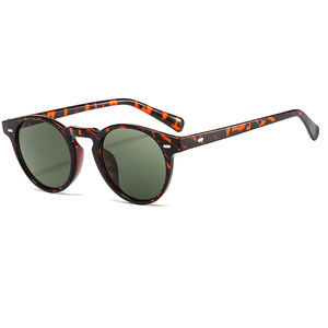 Retro Round <b>Sunglasses</b> Full Rim Unisex Multi-color Lenses 100% UV Protection Casual Style Adult Fashion Shades - Product Image 5