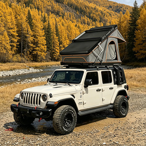 Carpa de techo para coche, de aleación de aluminio, con carcasa rígida, apertura rápida, tipo extendido, una habitación, para las cuatro estaciones, de tela Oxford de poliéster. - Product Image 3