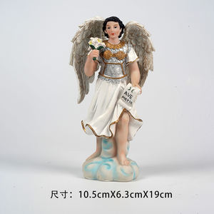 Estatua de Resina Pintada a Mano de 12 Pulgadas, Ecológica y Personalizada, de la Sagrada Familia, Natividad, Ángel <span class=keywords><strong>Gabriel</strong></span>, Arte Religioso Navideño para el Hogar - Product Image 5