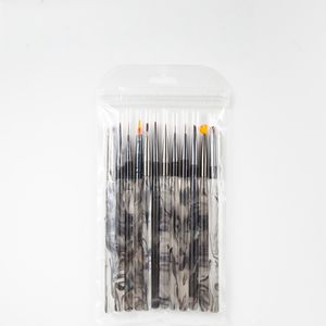 Juego de 12 pinceles profesionales <span class=keywords><strong>para</strong></span> decoración de uñas con tinta antigua, <span class=keywords><strong>para</strong></span> <span class=keywords><strong>delineado</strong></span>, efecto ombré y detalles, <span class=keywords><strong>para</strong></span> salón y arte de uñas DIY - Product Image 5