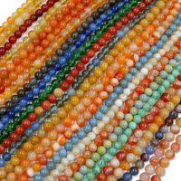 8mm multicolore semi-précieux laboratoire créé perles de pierre de cristal perles rondes de pierres précieuses pour la fabrication de bijoux