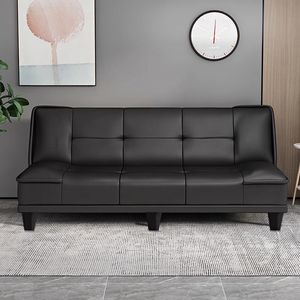 Small Apartment <b>Sofa</b> Living Room New Rental Property Shop Bedroom Office <b>Folding</b> Leather <b>Sofa</b> <b>Bed</b> for Cats - Product Image 2