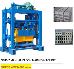 Máquina Manual para Fabricar Bloques de Hormigón QT40-2, Económica y Eficiente - Product Image 6