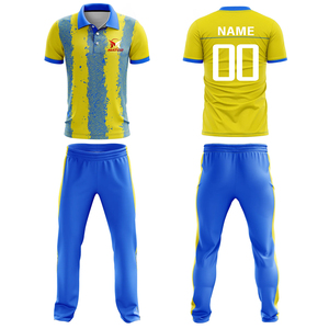 Online Selling Best Design Custom Made Team Logo and Name Cricket Jersey and <b>Trouser</b> with Sublimation Printing Cricket Uniform - Product Image 1