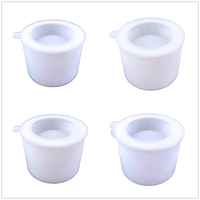 Moule en silicone 3D 2 types de motifs géométriques simples classiques à cylindre surfacé pour vase succulent en résine cire plâtre diy