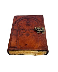 Carnet en cuir inspiré de Tolkien, couverture rigide, avec porte-notes, 200 pages, fait main, cadeau, livre de fantasy - Product Image 5