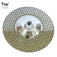 LITTLE ANT 180mm Disques diamantés 7 pouces Lame diamantée électroplaquée de précision pour jade et pierres précieuses, découpe rapide et lisse