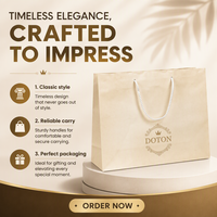 Coated Paper Luxury Gift Paper Bag with Matt Lamination Long Ribbon Handle Suitable for Cosmetics