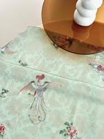 Doux Brillant Tissé Jacquard Broderie PVC Enduit Polyester Satin Dentelle Tissu Croix Dot Imprimé Teint Motifs pour Robes Sacs