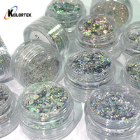 Kolortek Cristaux Aurora Nail Powder Glitter Fire Star Nail Art Cloud Holo Flakes Chrome Powder Nail Sequins