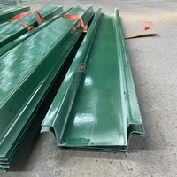 Gouttière en plastique pour l'évacuation des eaux de pluie, canal de drainage en fibre de verre pour toiture
