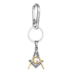 Porte-clés Symbole Franc-Maçon en Alliage de Zinc, Pendentif G, Breloque Thème, Accessoire Cadeau Unisexe - Product Image 5