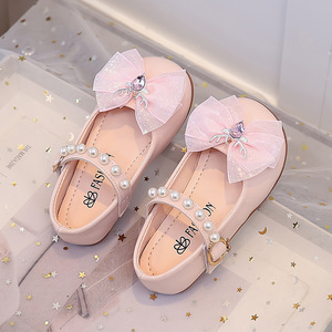 Zapatos de Cuero para Niñas 2026, Zapatos de Princesa con Lazo, Estilo Coreano, Zapatos Planos Casuales de Primavera y Otoño, Zapatos Cómodos para Niños - Product Image 3