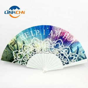 Ventilateur à main d'été en plastique artisanal avec votre conception - Product Image 3