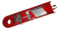 Hongan 1 1/2" Épingles de support pour tuyaux en acier émaillé rouge résistant au feu pour armoire de pompier, équipement de lutte contre l'incendie, service d'extincteurs