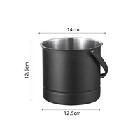 Seau à glace en acier inoxydable épaissi pour bar, KTV, usage domestique et commercial, design moderne et minimaliste, multi-usages