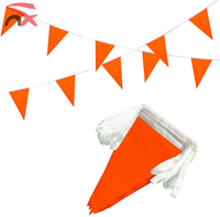 Triangle en plastique d'impression couleur personnalisée 10m 15 feuillesDrapeau original en forme de banderole pour décoration