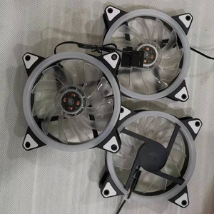 พัดลม LED 5 สี ขนาด 120 มม. พร้อมไฟ 15 ดวง ให้แรงลมสูง สำหรับระบายความร้อนเคสคอมพิวเตอร์ ช่องต่อ 3 พิน 4 พิน - Product Image 1
