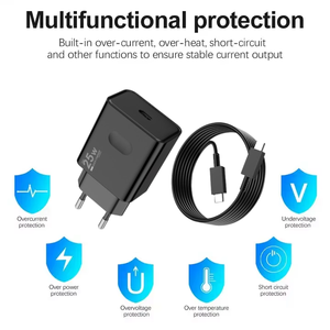 Adaptateurs de charge rapide <span class=keywords><strong>25W</strong></span> avec prise EU, certifiés CE, chargeur mural USB <span class=keywords><strong>25W</strong></span>, adaptateur d'alimentation pour usage quotidien/voyage pour téléphones mobiles - Product Image 5