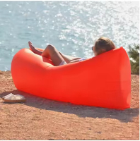 Canapé gonflable moderne portable de qualité personnalisée, pliable, imperméable, gonflage rapide, pour le camping en plein air, la plage, le salon