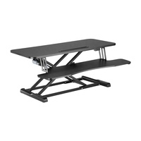 Convertisseur de bureau électrique réglable en hauteur pour poste de travail assis-debout, avec plateau économique et ergonomique