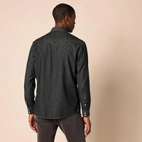 Chemises en jean rétro de vêtements de travail personnalisables 100% coton ligne claire couleur originale personnalisée