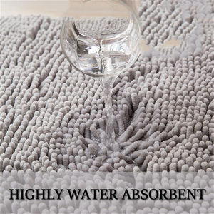 Polyester séchage rapide antidérapant Super absorbant l'eau microfibre tapis imprimé personnalisé emballage nouveauté salle de bain sol tapis de bain - Product Image 3