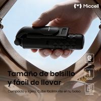 Bâton de selfie sans fil Miccell avec rotation à 360° °   Télécommande et trépieds pour téléphone portable, idéal pour les voyageurs et les vlogueurs