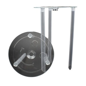 Double Layer Cake Piling Stand Plastic 6 8 10 Inch Round Base Birthday Cake Support Frame Embossing Design - Product Image 4